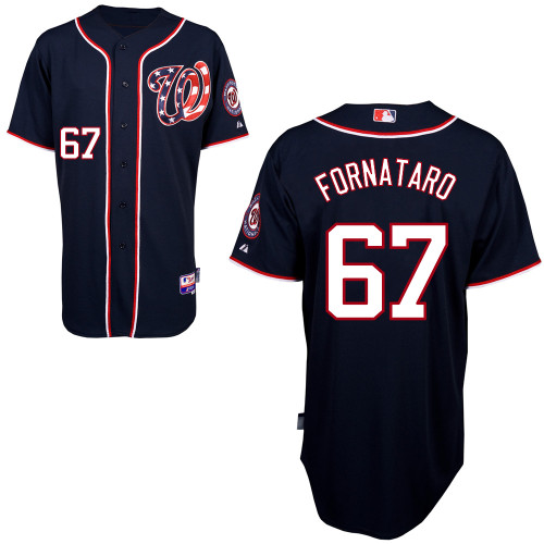 Eric Fornataro #67 Youth Baseball Jersey-Washington Nationals Authentic Alternate 2 Navy Blue Cool Base MLB Jersey